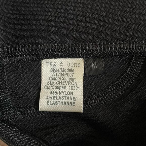 Rag & Bone / Jean The Lawson Black Pant Leggings - Size: Medium - Picture 4 of 10